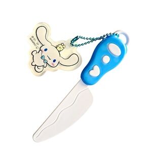 Sanrio Cinnamoroll Cute Knife Keychain Dangler Blue And White Hello Kitty Friend